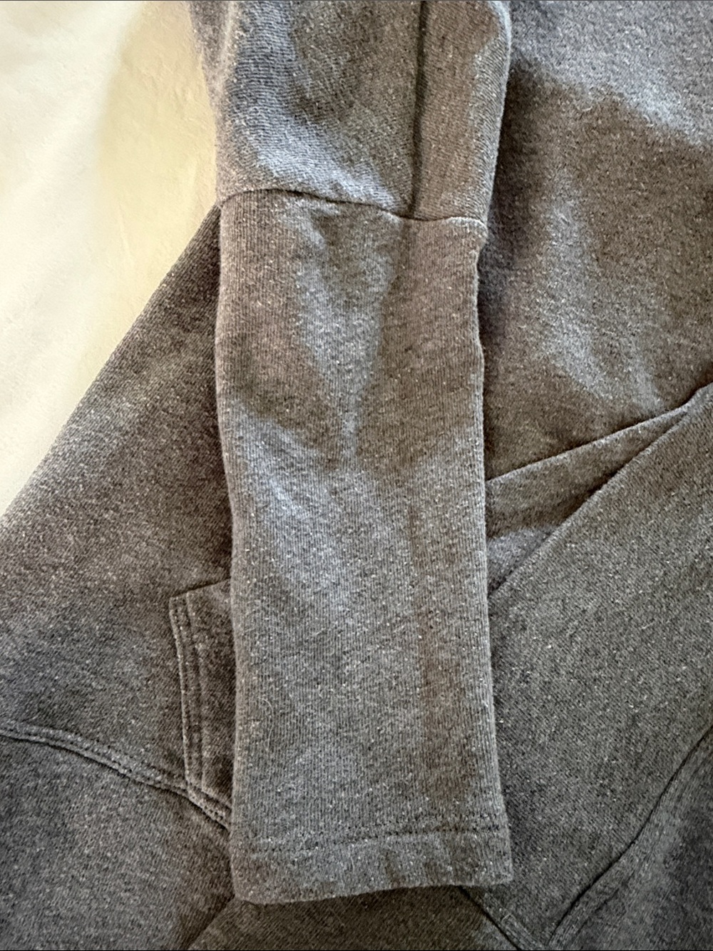 prAna open front wrap, size S, heathered gray - Picture 3 of 8